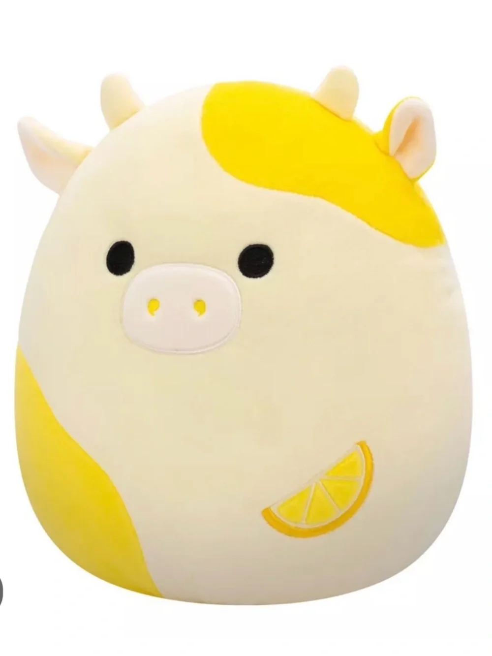 Plush Lemon Cow Squishmallow-Style Pillow